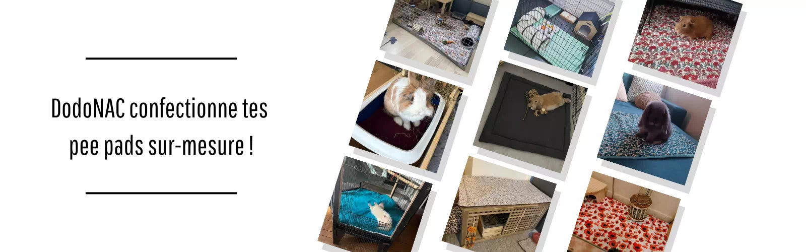 Pee pad sur mesure pour animaux - tapis absorbant personnalisable Dodonac.fr