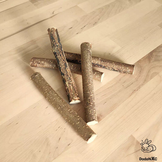 bois de noisetier naturel non traité à ronger pour lapin, cochon d'inde jouet pour rongeur