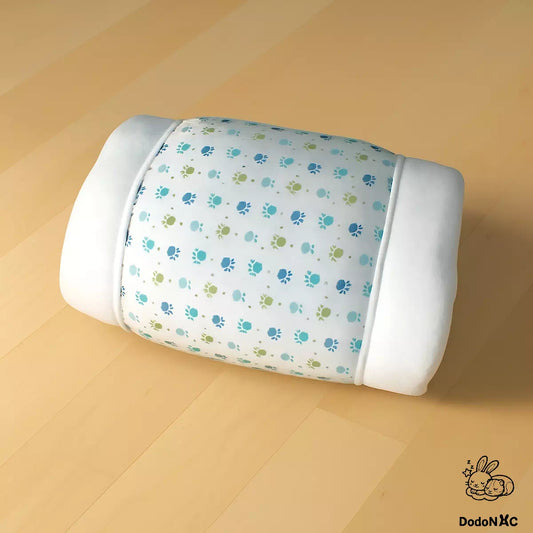 tunnel multifonction dodoNAC lit douillet, cachette ou tunnel de jeu pour petits rongeurs, cochon d'inde, rat, furet réversible personnalisable et fait main vue du dessus