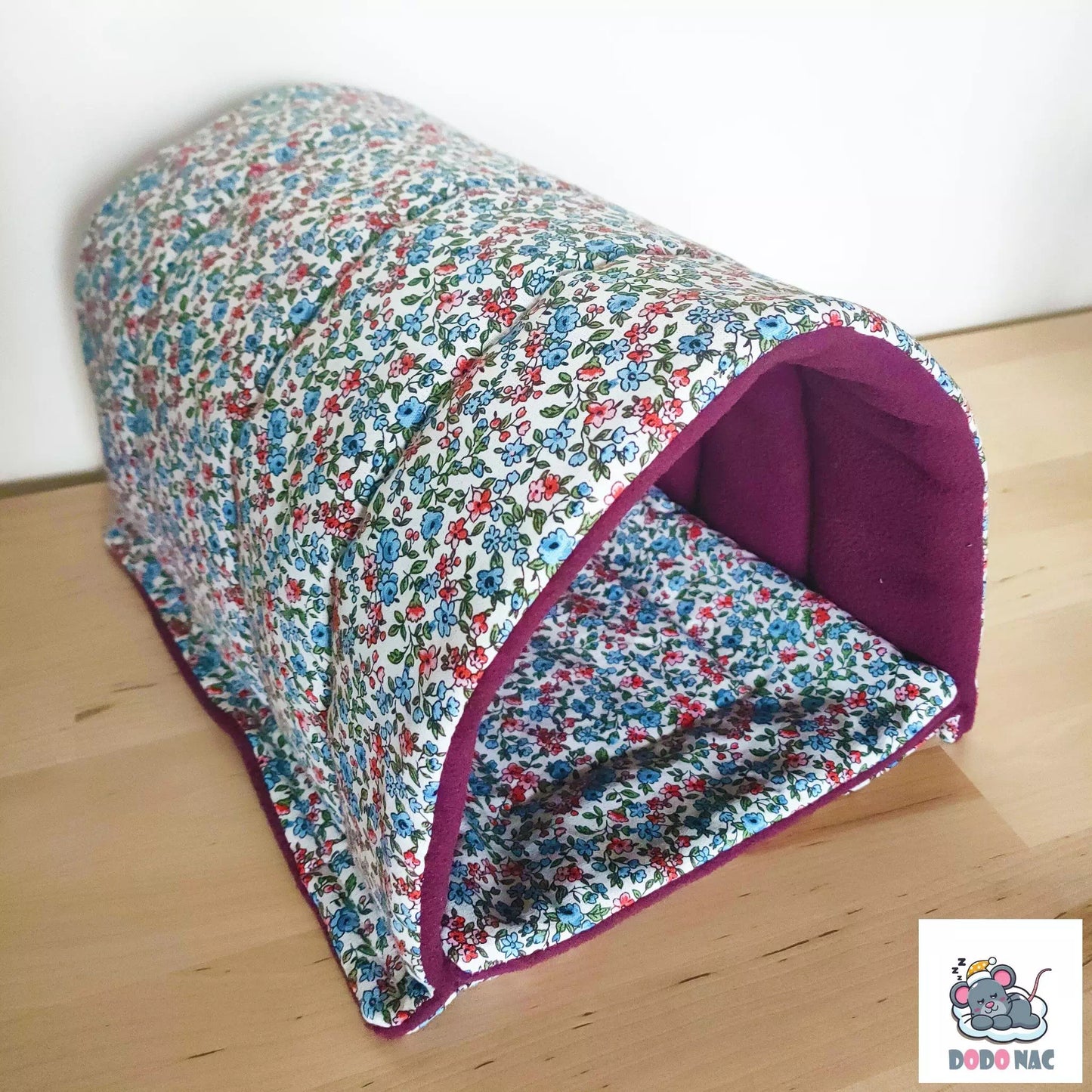 dodo_cachette_dodo_tunnel_maison_cochon_d_inde_lapin_chinchilla_fait_main_furet_rat