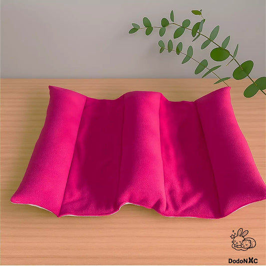 snugabun pour lapin dodoNAC lit pour 2 lapins douillet, confortable pour bien être animal fait main et personnalisable vue face polaire