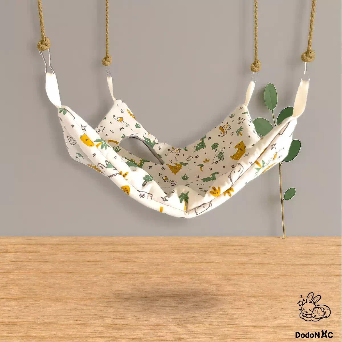 hamac cachette dodoNAC taille M (30x30cm) Ă suspendre, lit douillet pour rat, gerbille, octodon fait main et personnalisable