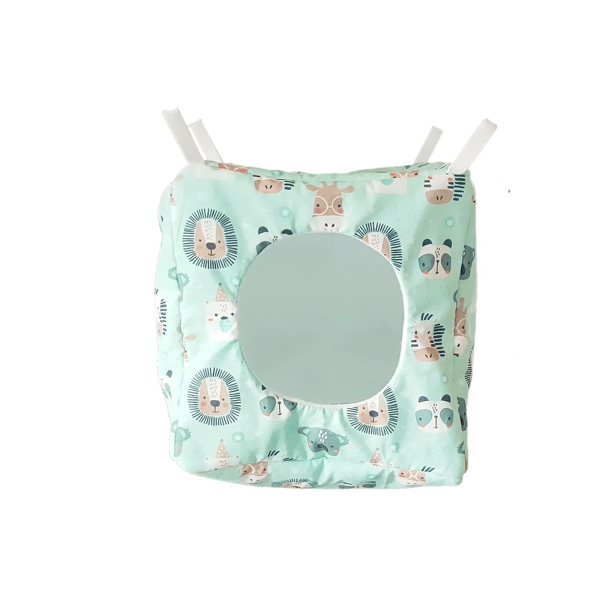 hamac maison cube dodoNAC (20x20cm) à suspendre en vue 360°, fait main c'est un lit douillet pour des rats, furet, gerbille et chinchilla à personnaliser
