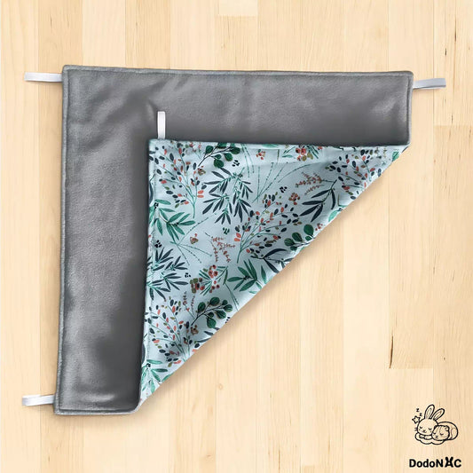 hamac simple taille L (40x40cm) dodoNAC accessoire de cage posé à plat pour rongeurs, rats, chinchilla, furet, gerbille lit douillet fait main et personnalisable