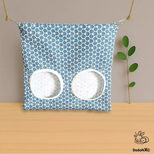 sac à foin dodoNAC pour nourrir lapin, cochon d'inde et chinchilla fait main et personnalisable présenté vide