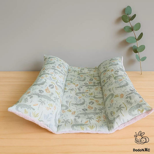 snugabun, snuggle bed pour lapin, accessoire lapin, coussin absorbant lapin, lit pour lapin fait main et personnalisable couchage animaux de compagnie dodoNAC vue de face