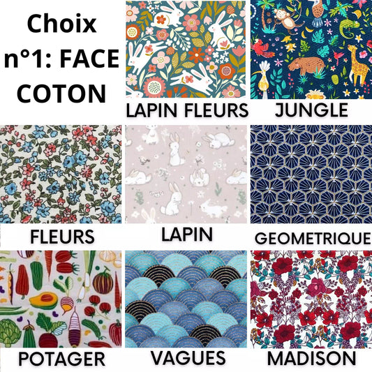 choix de tissus en coton imprimé pour vos pee pads tapis sur-mesure dodonac