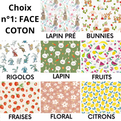 choix de tissus en coton imprimé pour vos pee pads tapis sur-mesure dodonac