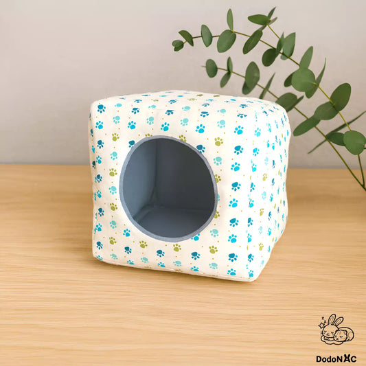 dodo cube 20x20cm dodoNAC maison et lit cachette pour rat, furet, cochon d'inde et chinchilla fait main et personnalisable