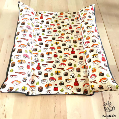 le meilleur lit pour lapins, maxi snugabun dodoNAC  grand couchage pour 2 lapins, fait main et personnalisable