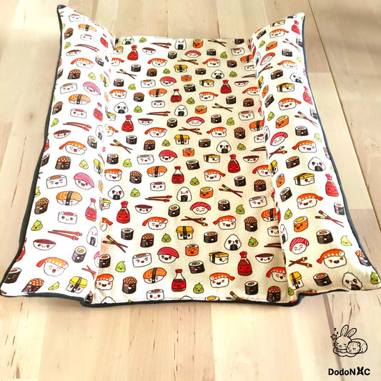 le meilleur lit pour lapins, maxi snugabun dodoNAC  grand couchage pour 2 lapins, fait main et personnalisable