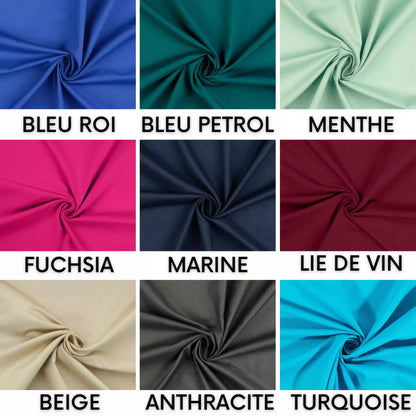 choix du tissu coton uni