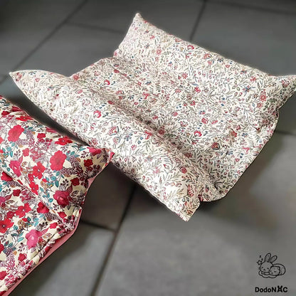 snugabun dodonac ou snuggle bed  d'été rafraîchissant avec tissu fleurs et absorbant pour lapin, anti coup de chaleur le meilleur lit flop fait main et personnalisable 
