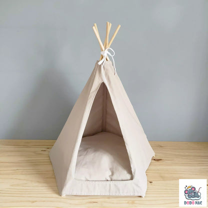 cabane tipi pour lapin avec son coussin moelleux - dodonac accessoires pour animaux NAC et rongeurs