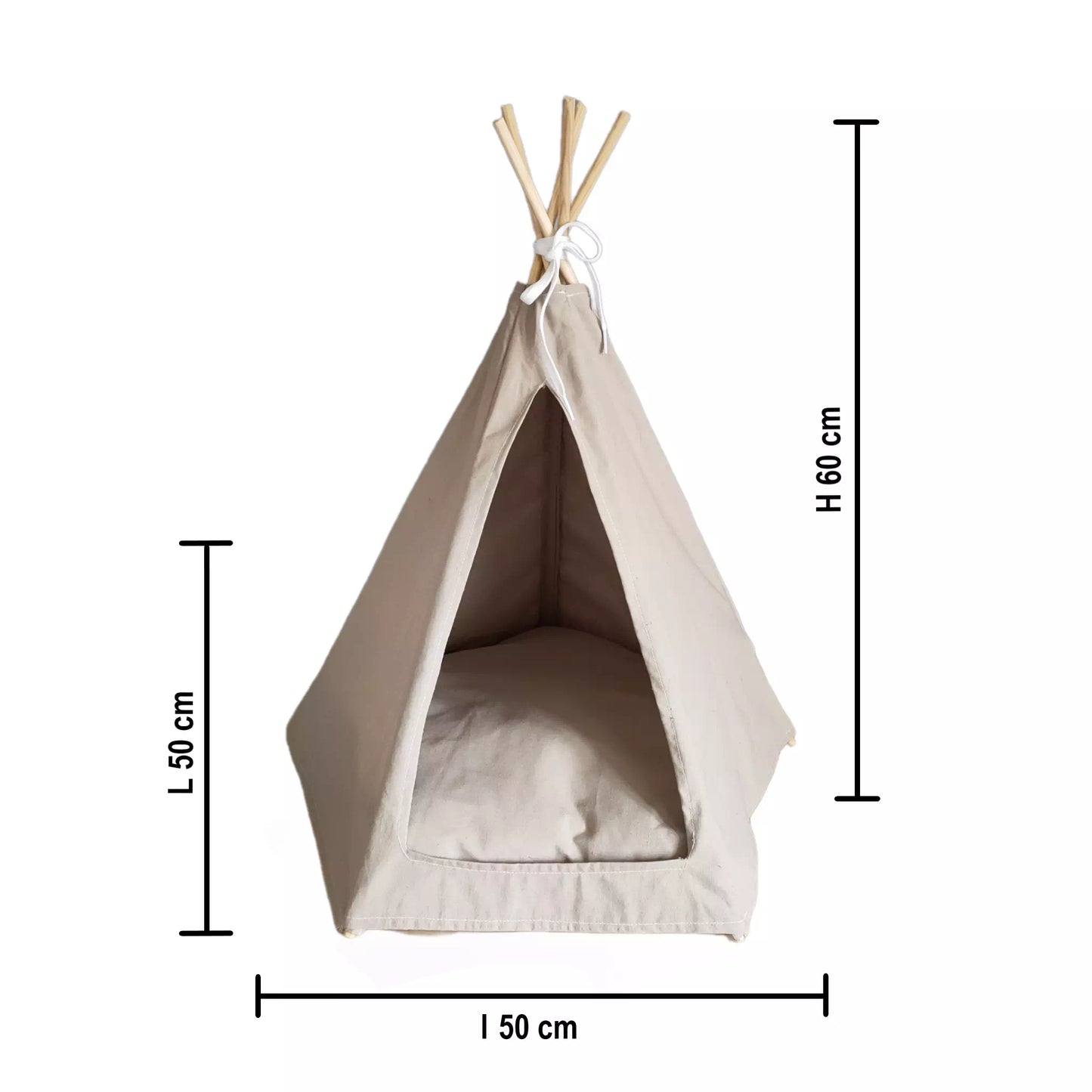 cabane tipi pour lapin avec son coussin moelleux - dodonac accessoires pour animaux NAC et rongeurs